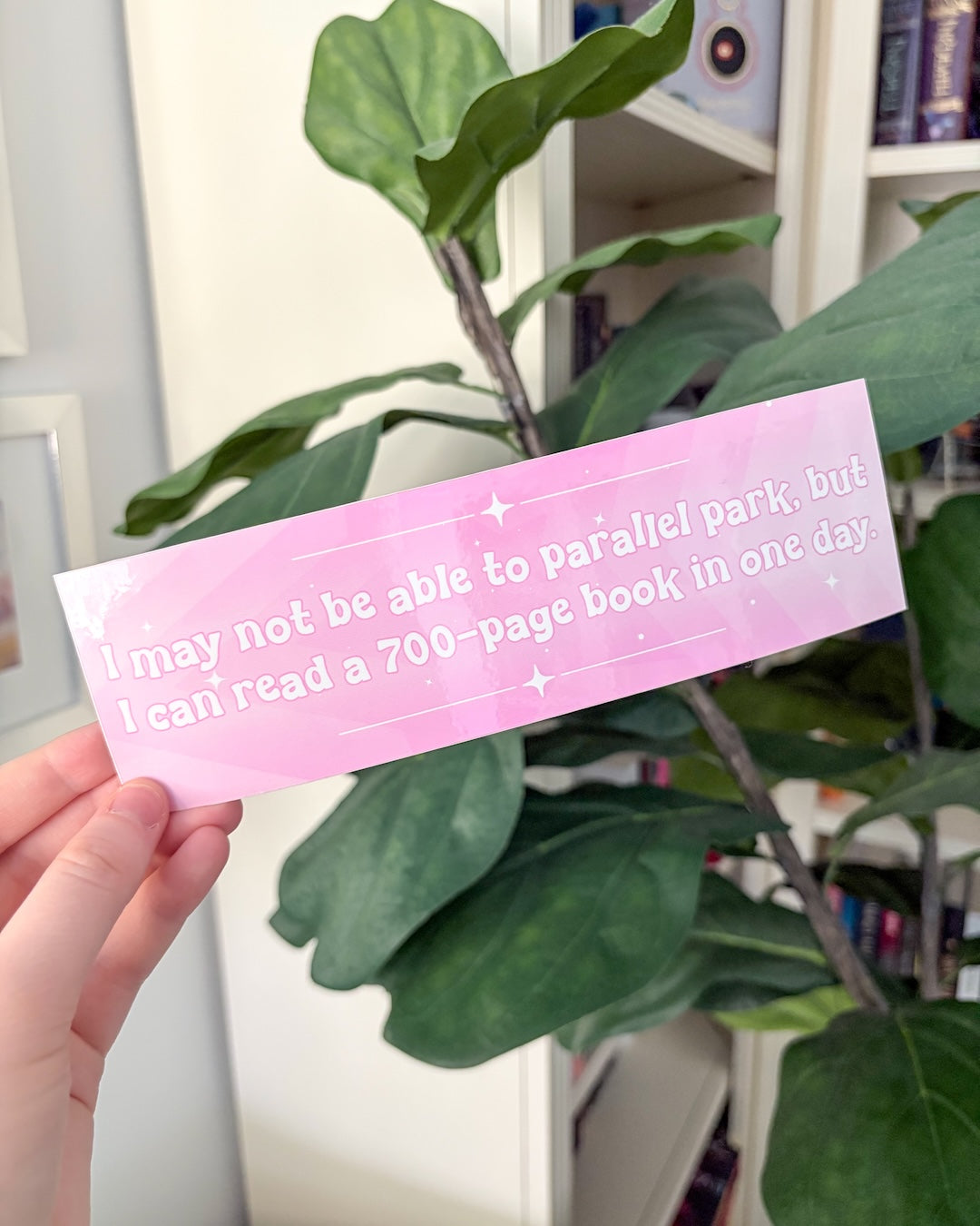 Can Read a 700 Page Book Bumper Sticker