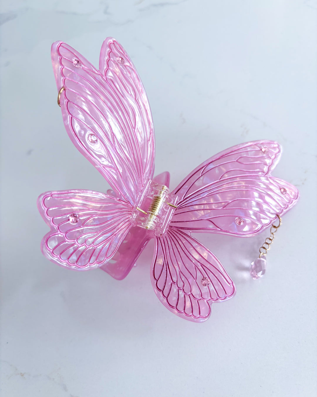 Fairy Wings Hair Claw Clip - Pink