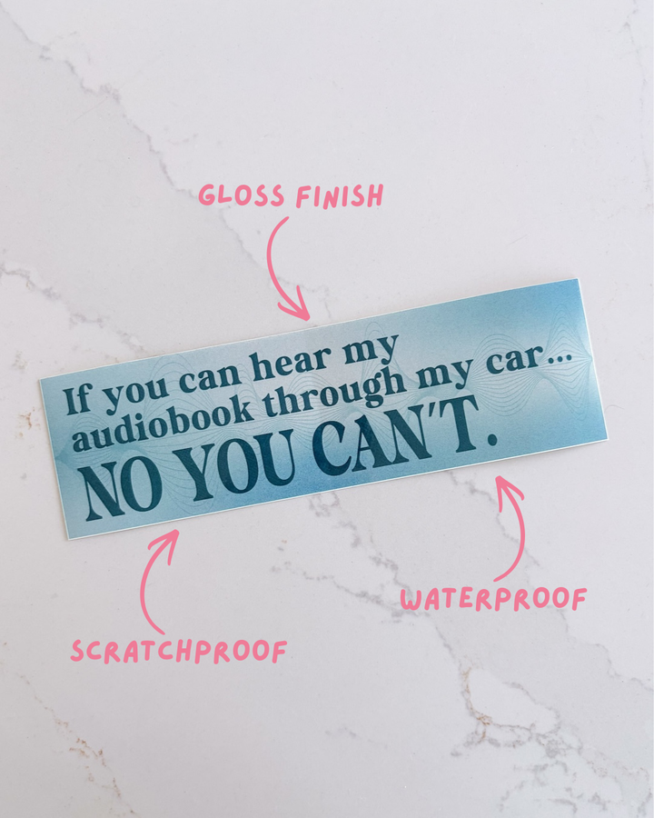 Audiobook Bumper Sticker