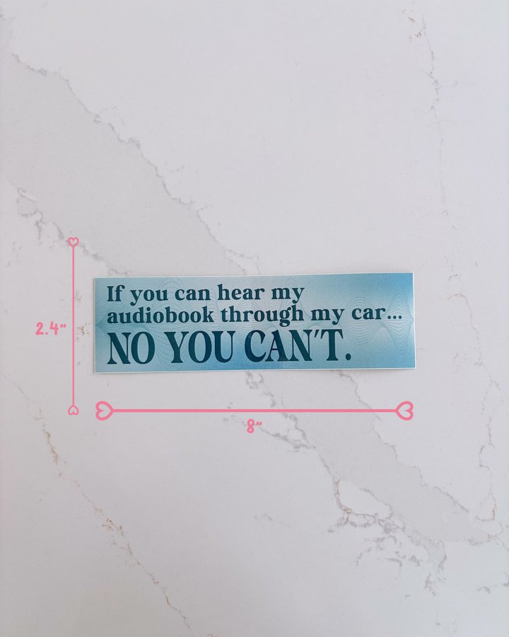 Audiobook Bumper Sticker