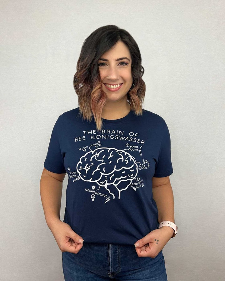 Ali Hazelwood t-shirt for Love on the Brain fans featuring a diagram for Bee&