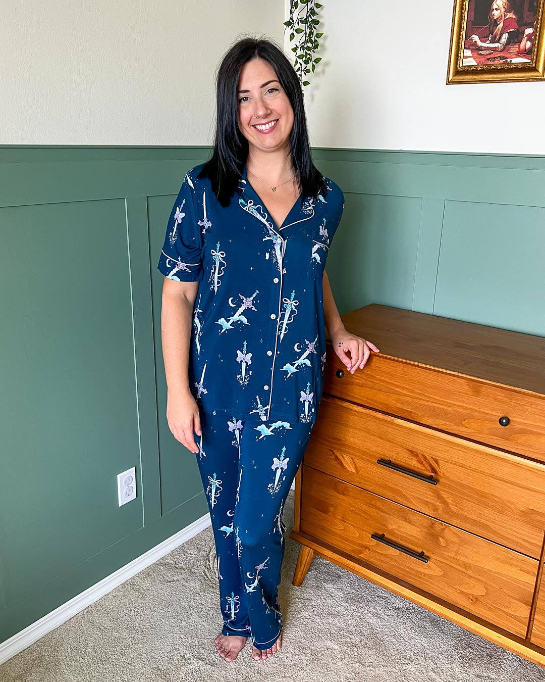 Bewitching Blades Bamboo Pajama Set – Long Pants