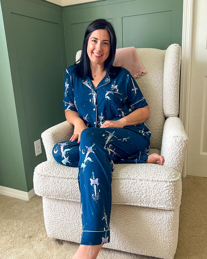 Bewitching Blades Bamboo Pajama Set – Long Pants