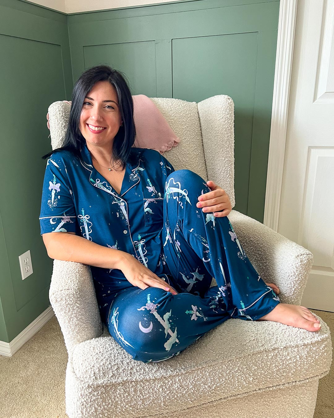 Bewitching Blades Bamboo Pajama Set – Long Pants