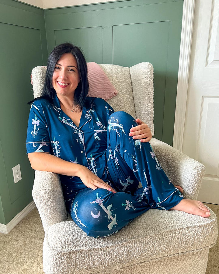 Bewitching Blades Bamboo Pajama Set – Long Pants