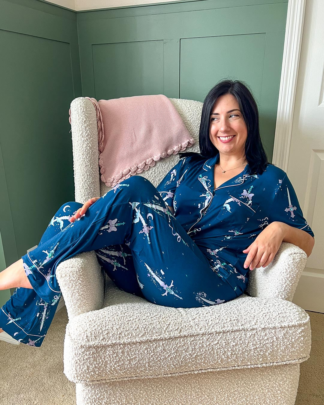 Bewitching Blades Bamboo Pajama Set – Long Pants