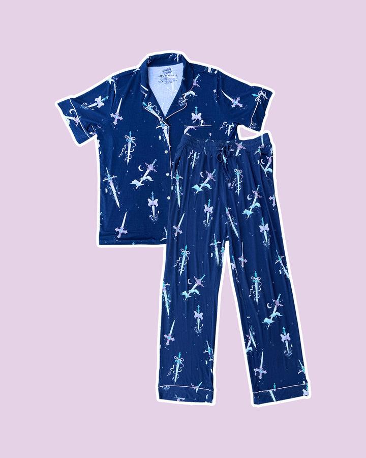 Bewitching Blades Bamboo Pajama Set – Long Pants