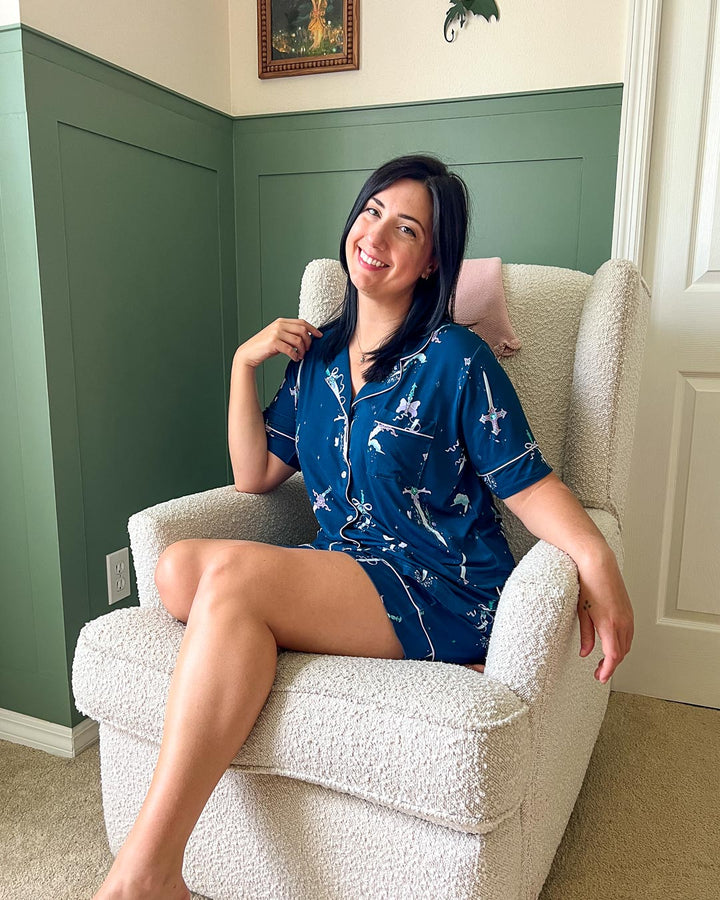 Bewitching Blades Bamboo Pajama Set – Shorts