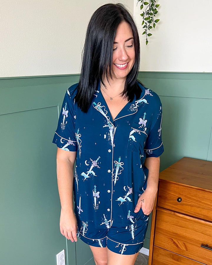 Bewitching Blades Bamboo Pajama Set – Shorts