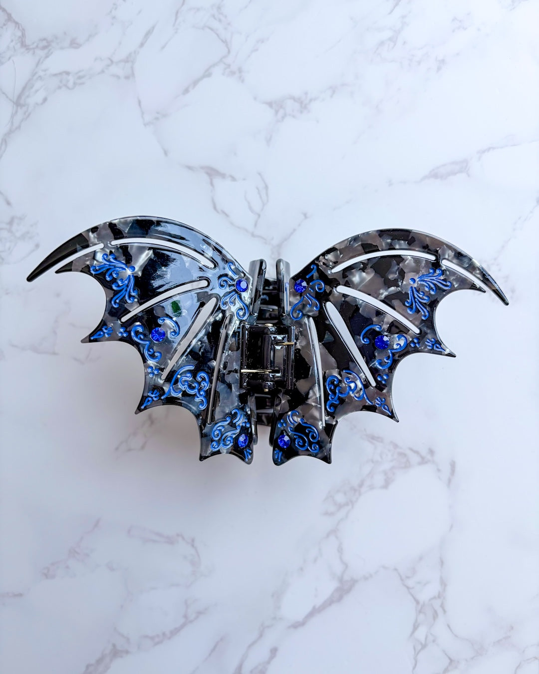 Bat Wing Claw Clip - Blue