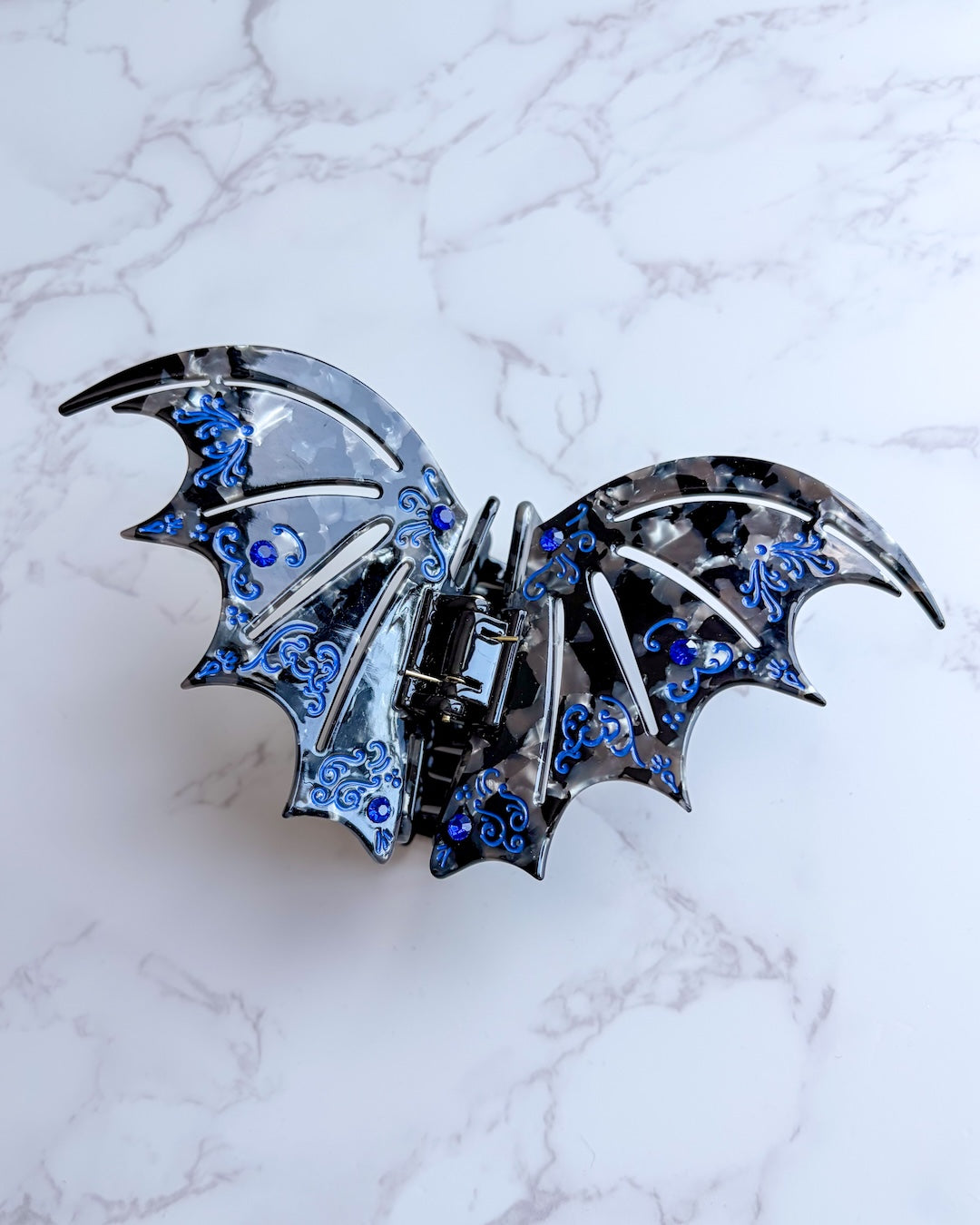Bat Wing Claw Clip - Blue