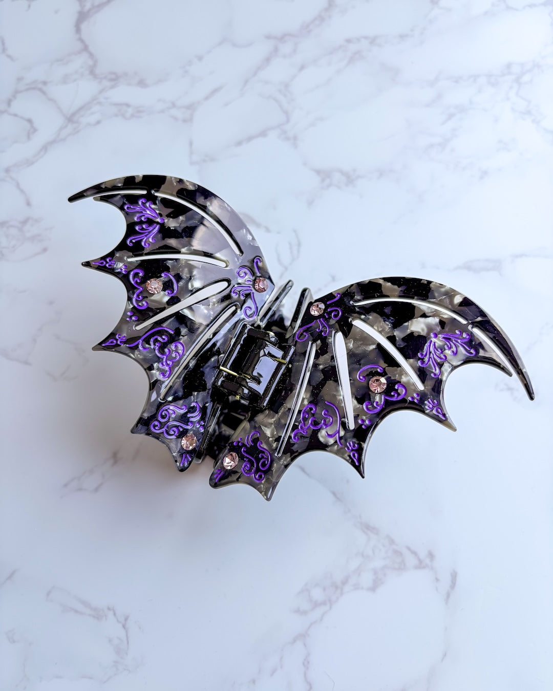 Bat Wing Claw Clip - Violet