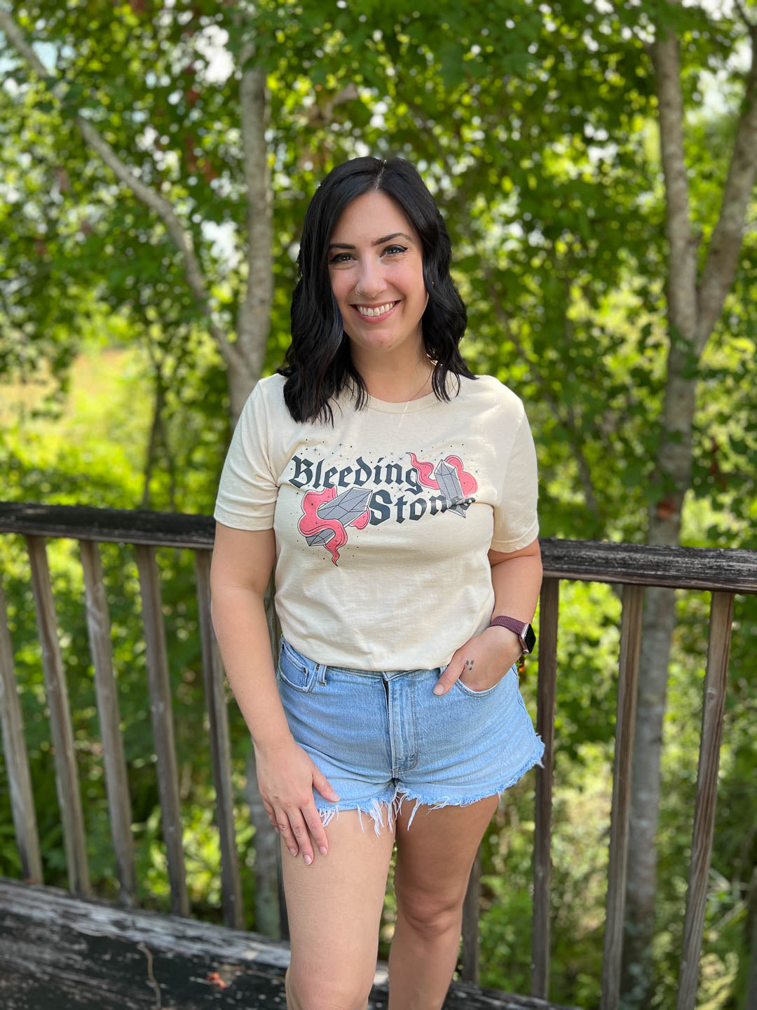 The Sacred Stones t-shirt for Kate Golden fans featuring a design for the phrase &