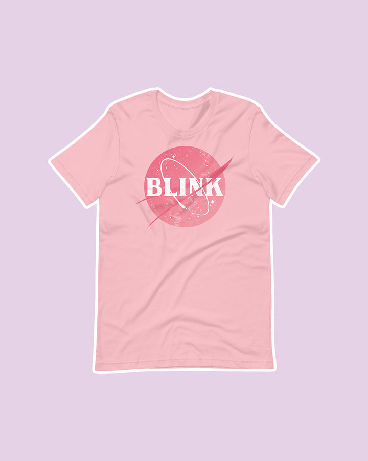 Ali Hazelwood shirt for Love on the Brain fans featuring a BLINK logo in pink.