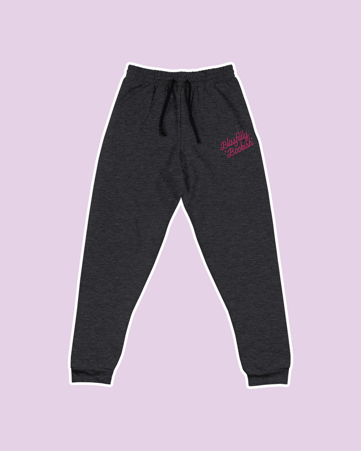 Blissfully Bookish joggers featuring the company&
