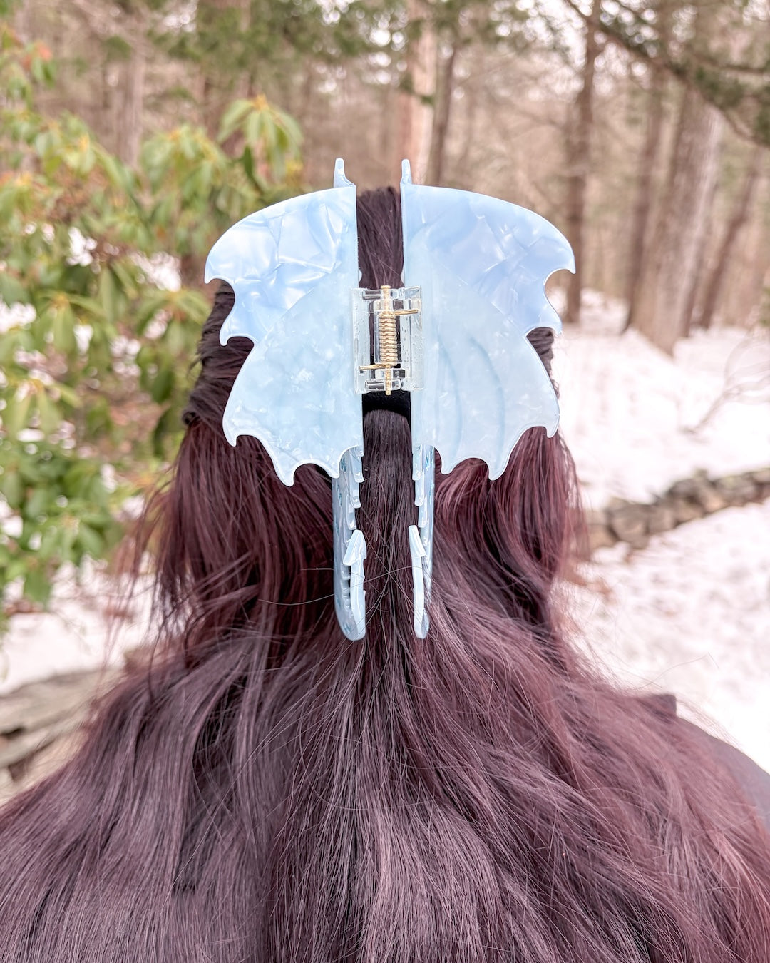 Dragon Hair Claw Clip - Blue