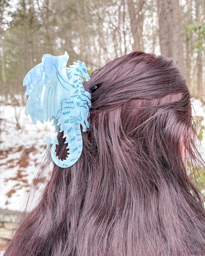 Dragon Hair Claw Clip - Blue