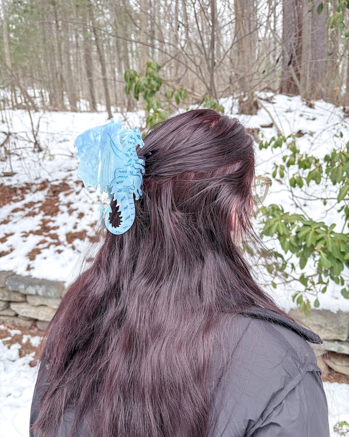 Dragon Hair Claw Clip - Blue