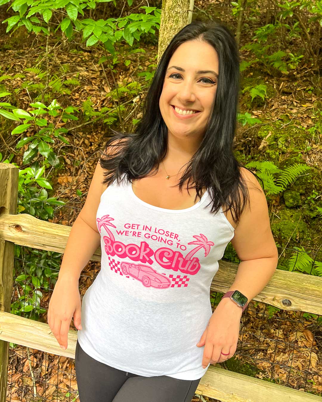 Book club tank top for readers with the quote &