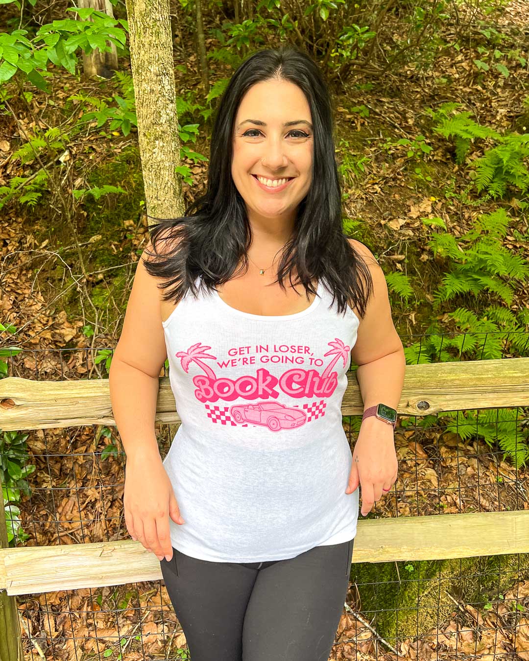 Bookish y2k tank top highlighting the quote &