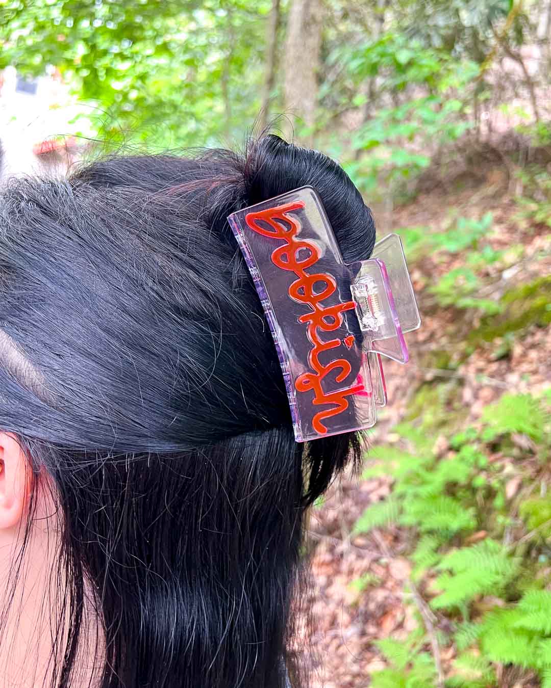 Bookish hair claw clip featuring &