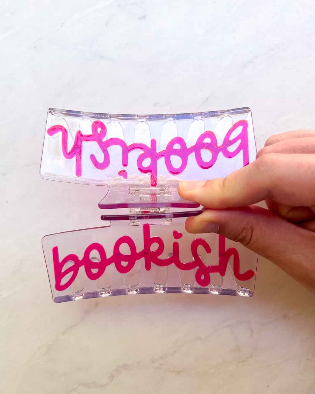 Bookish hair accessory featuring &
