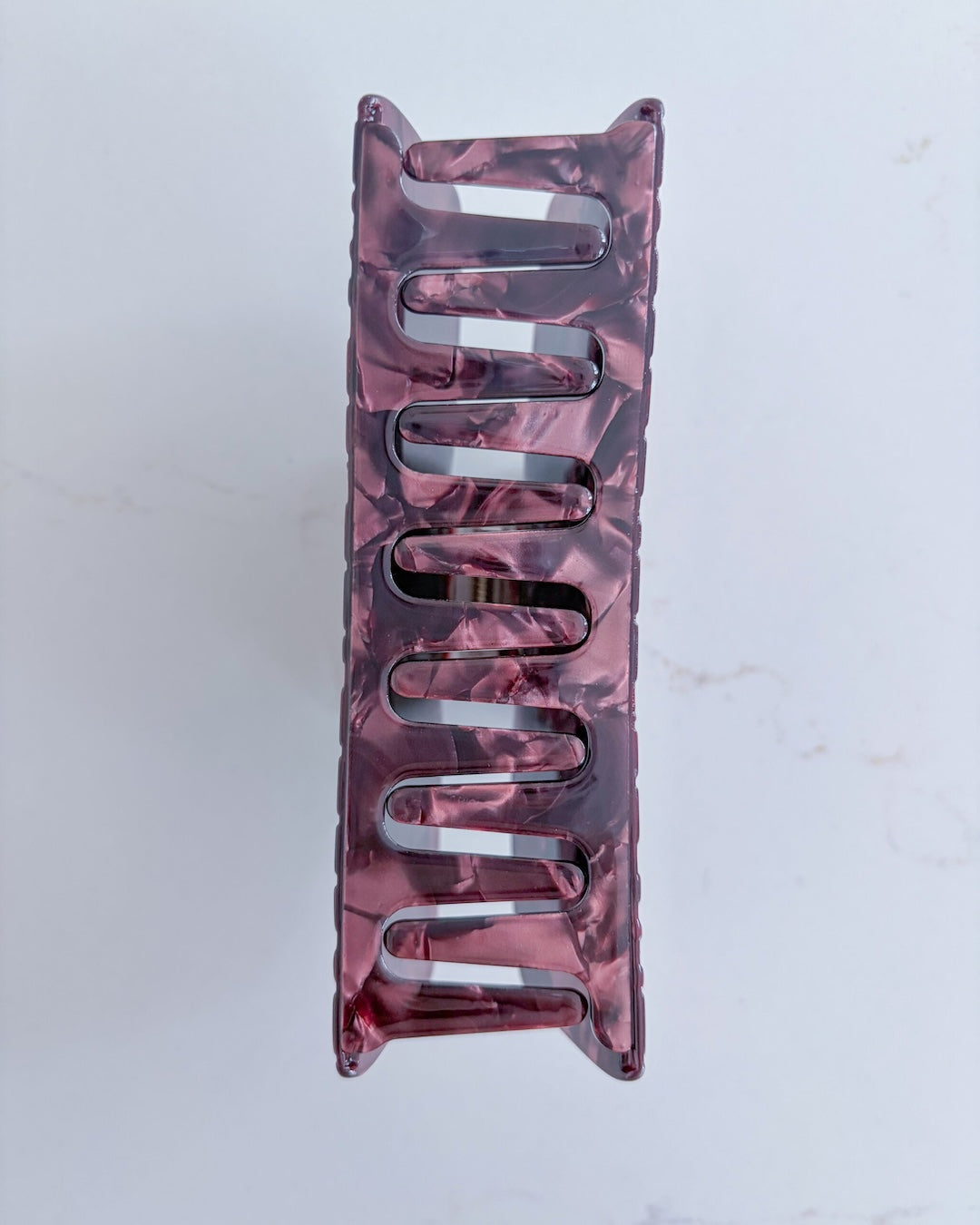 Dragon Scales Hair Claw Clip - Burgundy