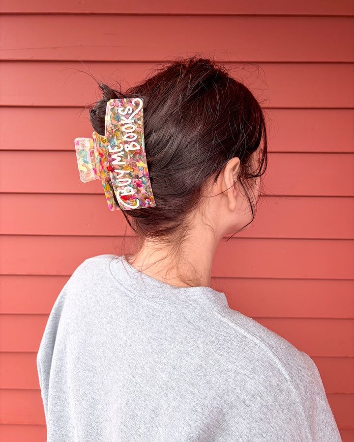 Buy Me Books Hair Claw Clip