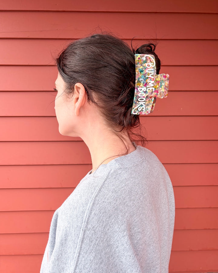Buy Me Books Hair Claw Clip