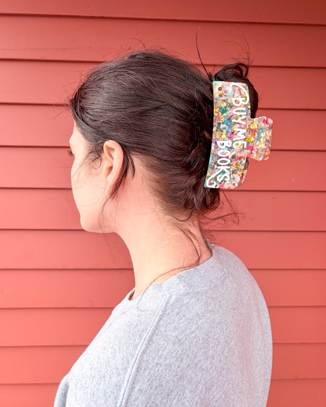 Buy Me Books Hair Claw Clip