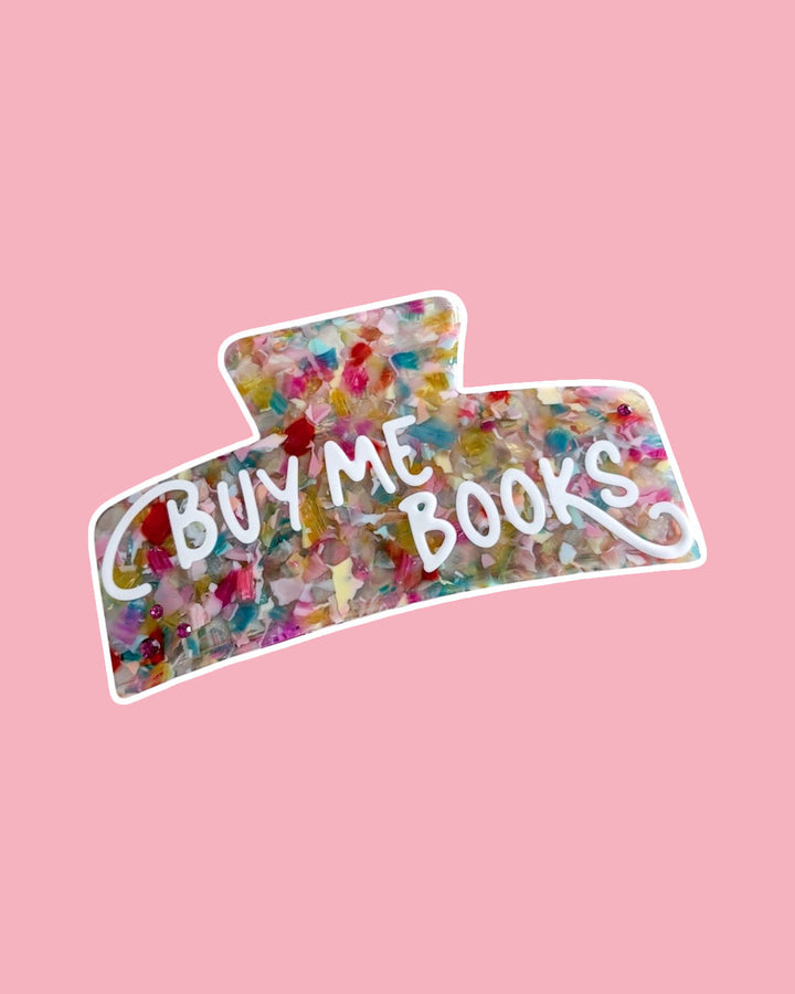 Buy Me Books Hair Claw Clip