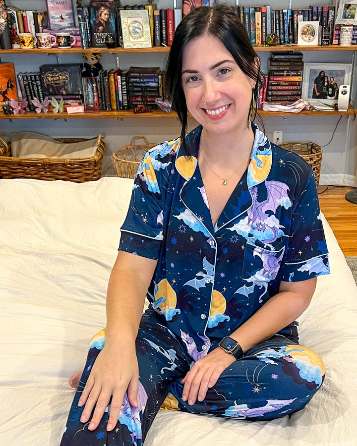 Celestial Dragons Bamboo Pajama Set - Long Pants