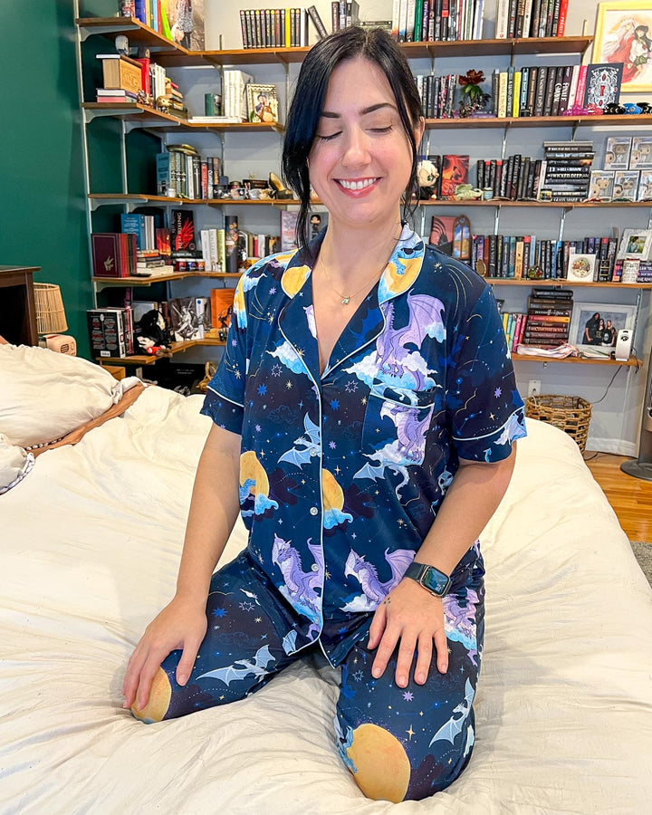 Celestial Dragons Bamboo Pajama Set - Long Pants