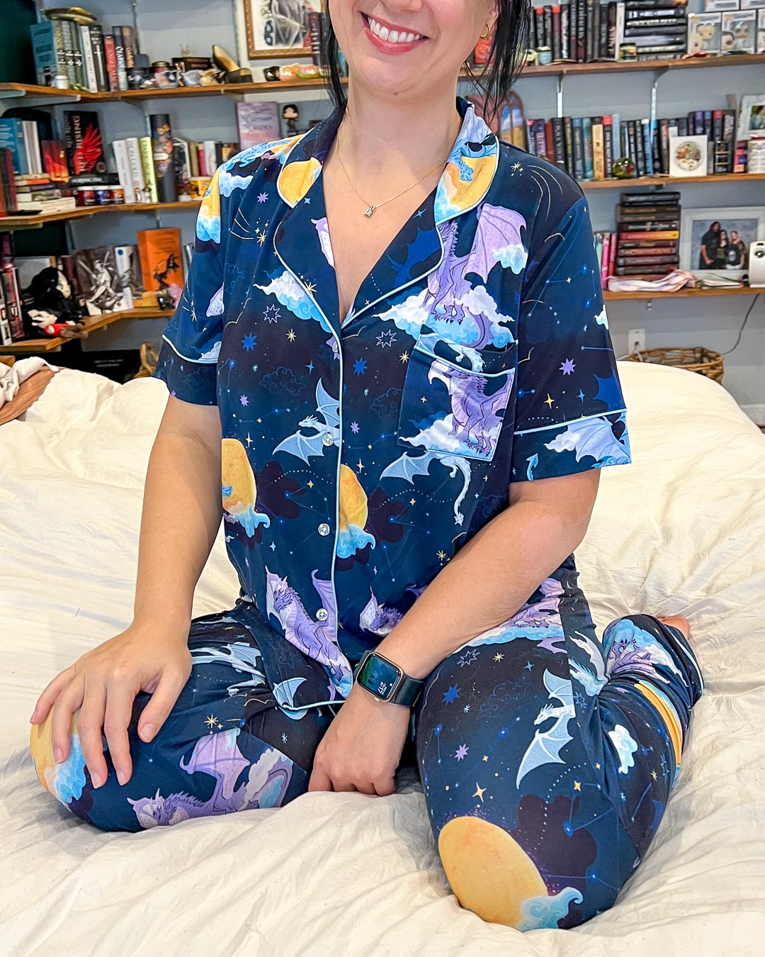 Celestial Dragons Bamboo Pajama Set - Long Pants