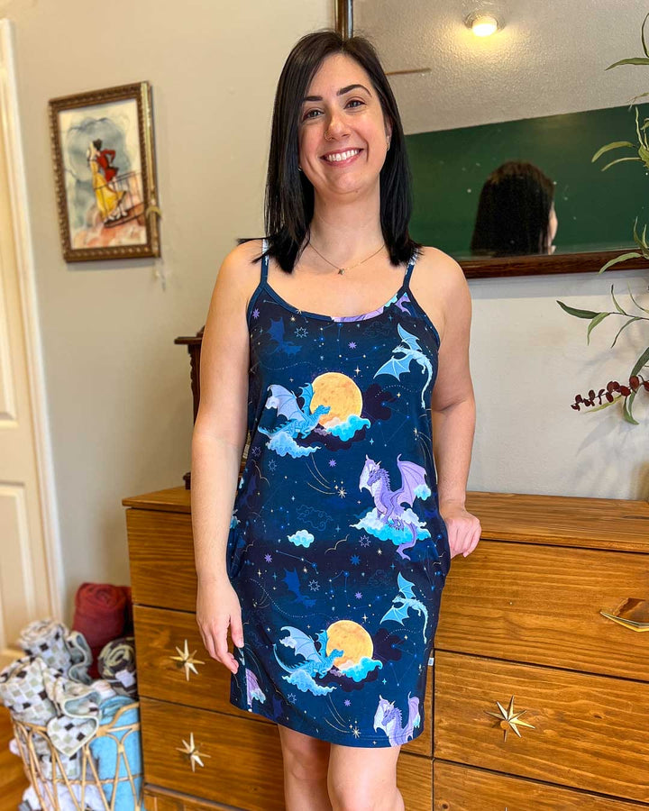Celestial Dragons Bamboo Pajama - Nightgown