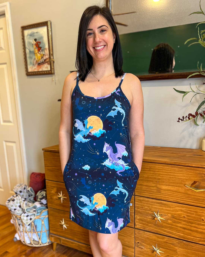 Celestial Dragons Bamboo Pajama - Nightgown