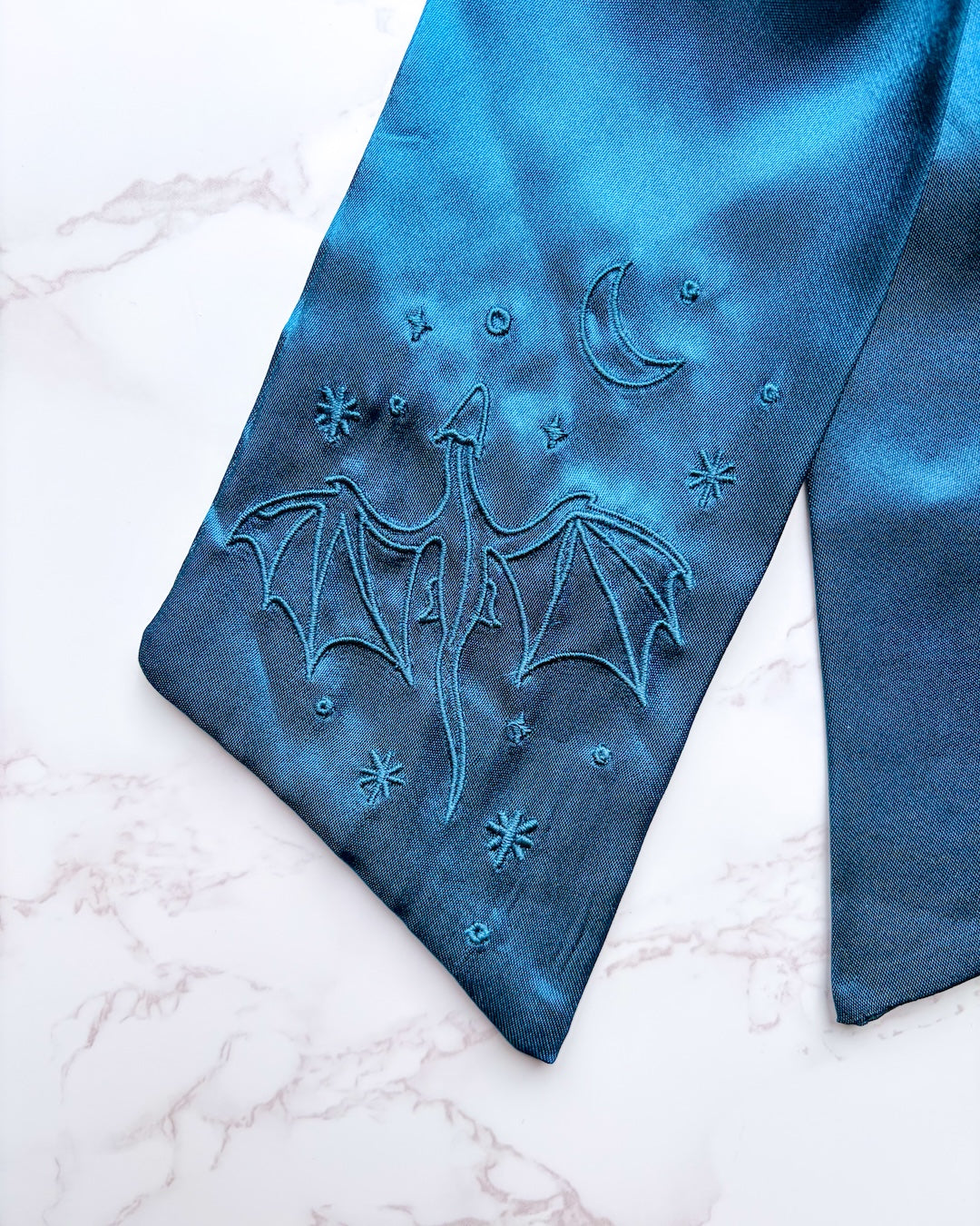 Celestial Dragon Satin Hair Bow Clip