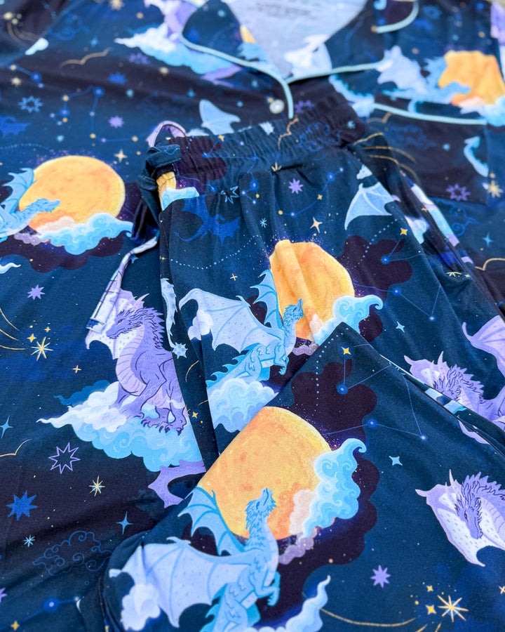 Celestial Dragons Bamboo Pajama Set - Long Pants