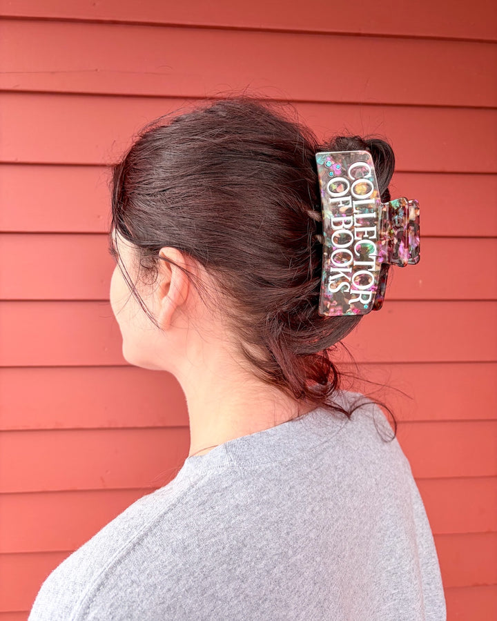 Collector of Books Hair Claw Clip