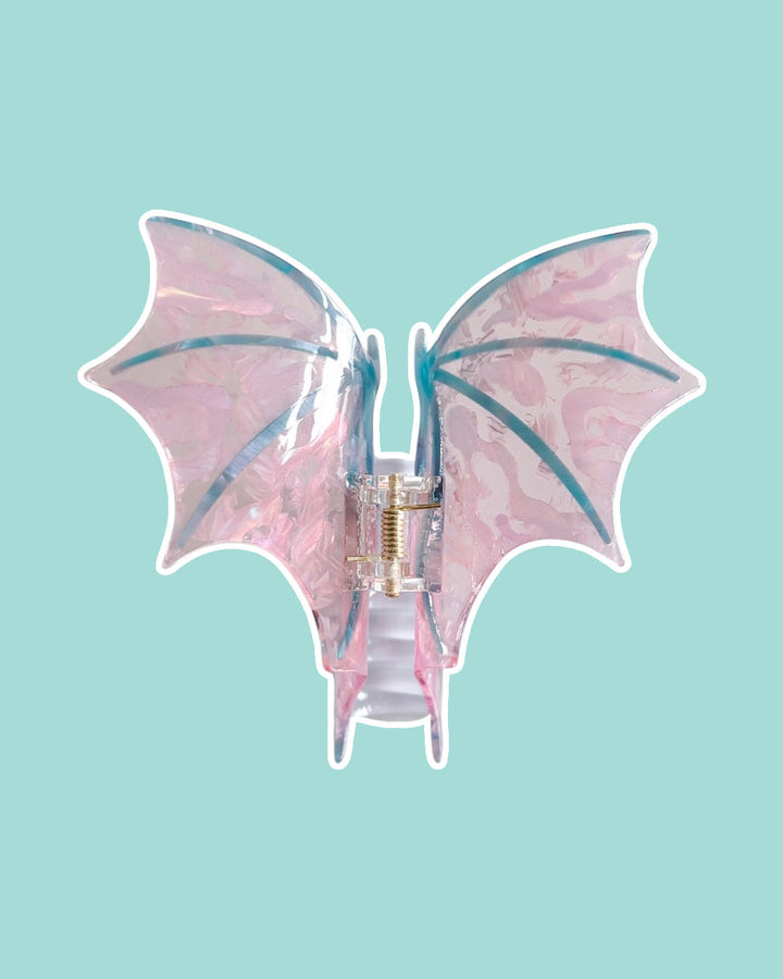 Dragon Wings Hair Claw Clip - Cotton Candy