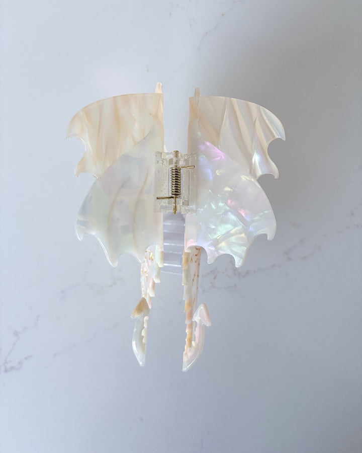Dragon Hair Claw Clip - Large Cream