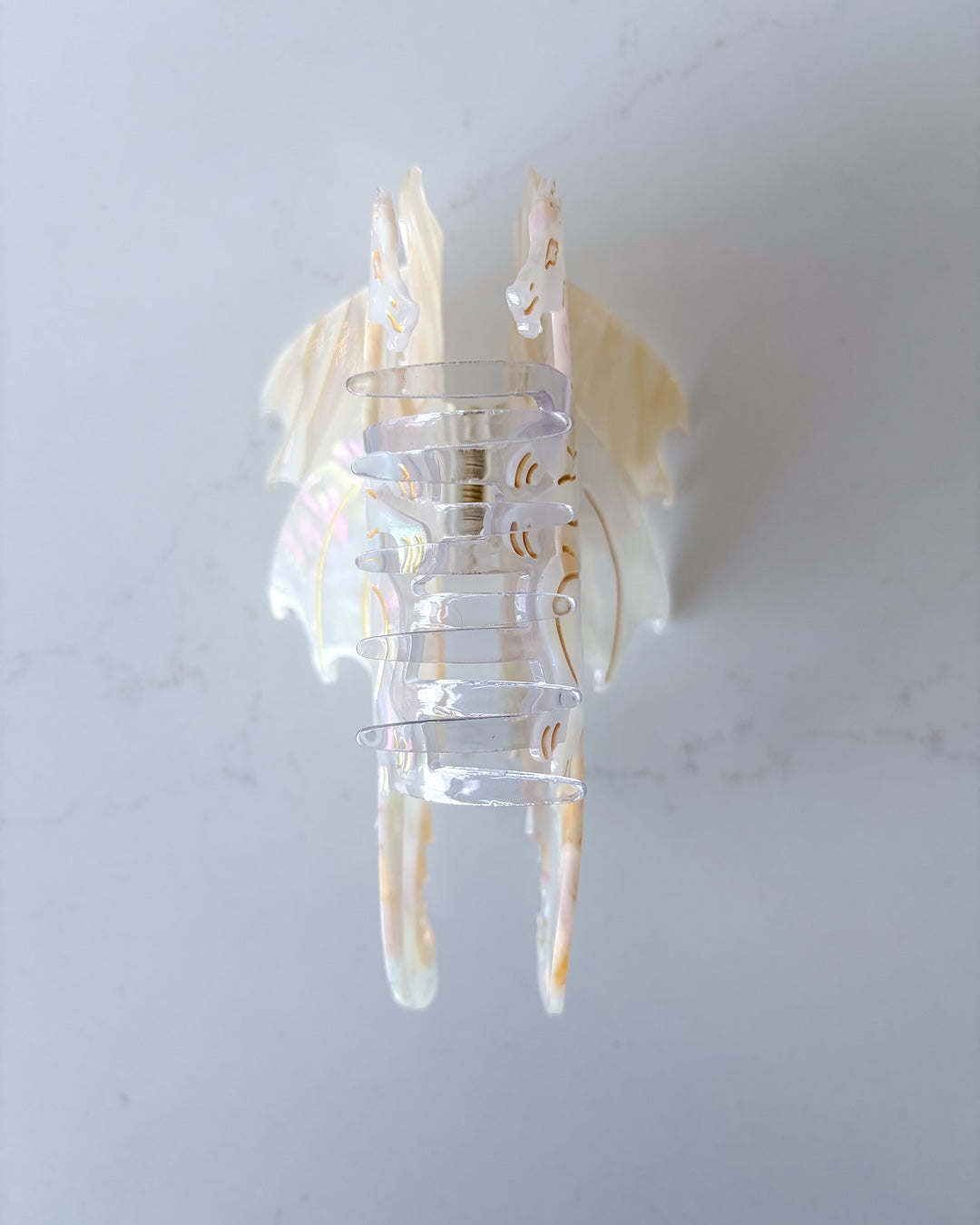 Dragon Hair Claw Clip - Large Cream