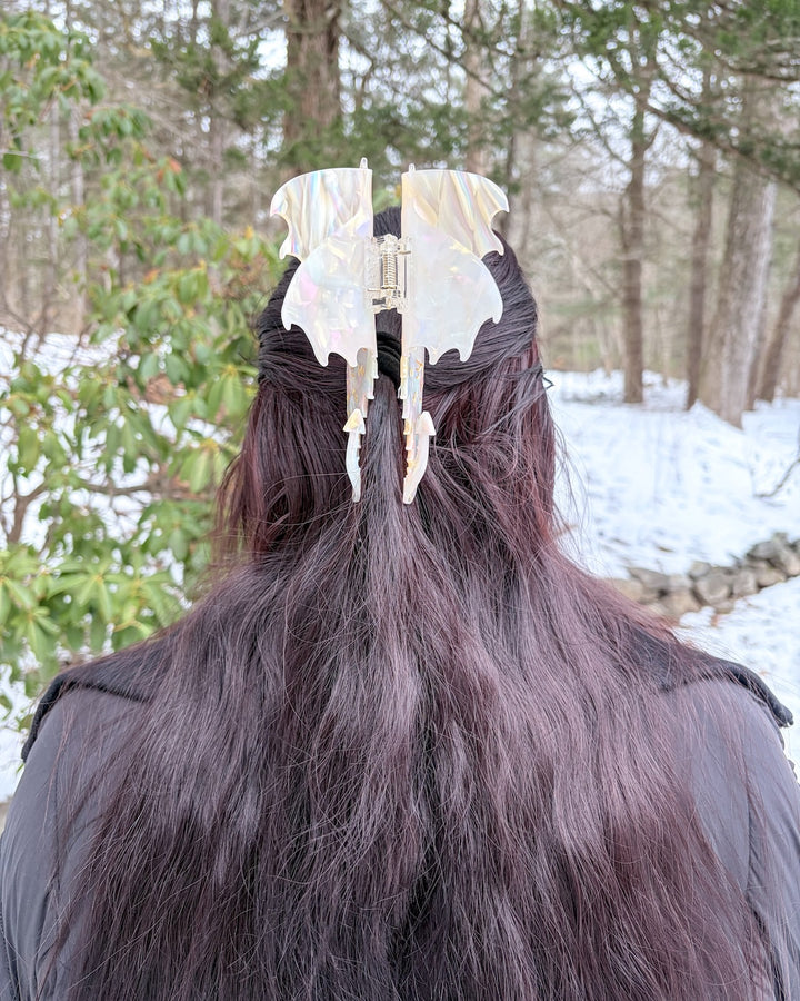 Dragon Hair Claw Clip - Large Cream
