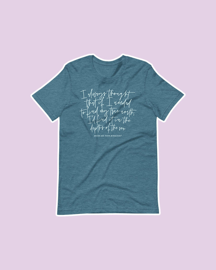 Bookish shirt with the quote &