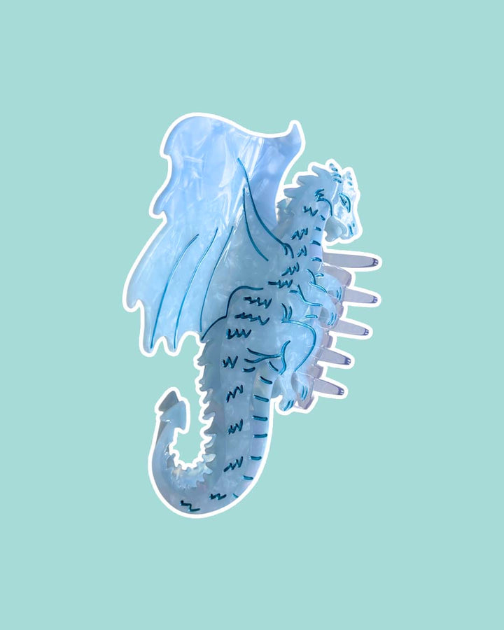 Dragon Hair Claw Clip - Blue