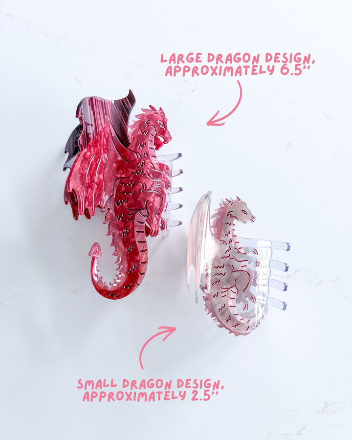 Dragon Hair Claw Clip - Small Dusty Rose