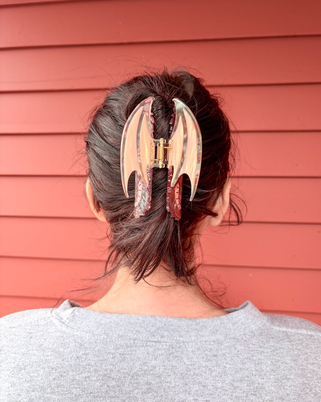 Dragon Hair Claw Clip - Small Dusty Rose