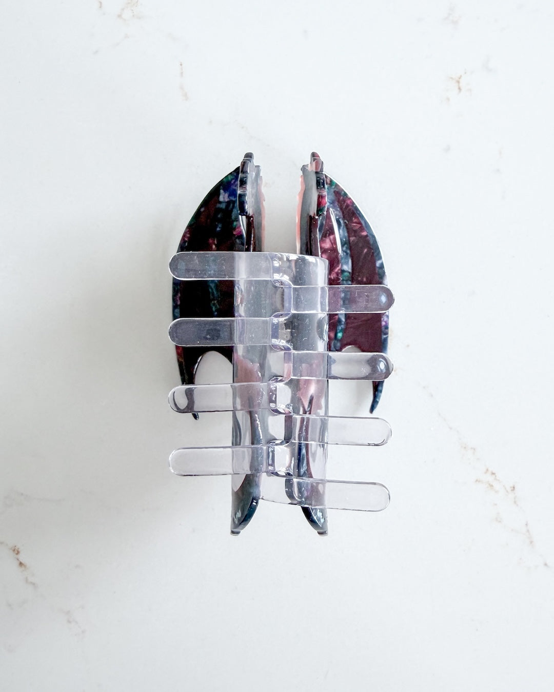 Dragon Hair Claw Clip - Small Midnight Berry