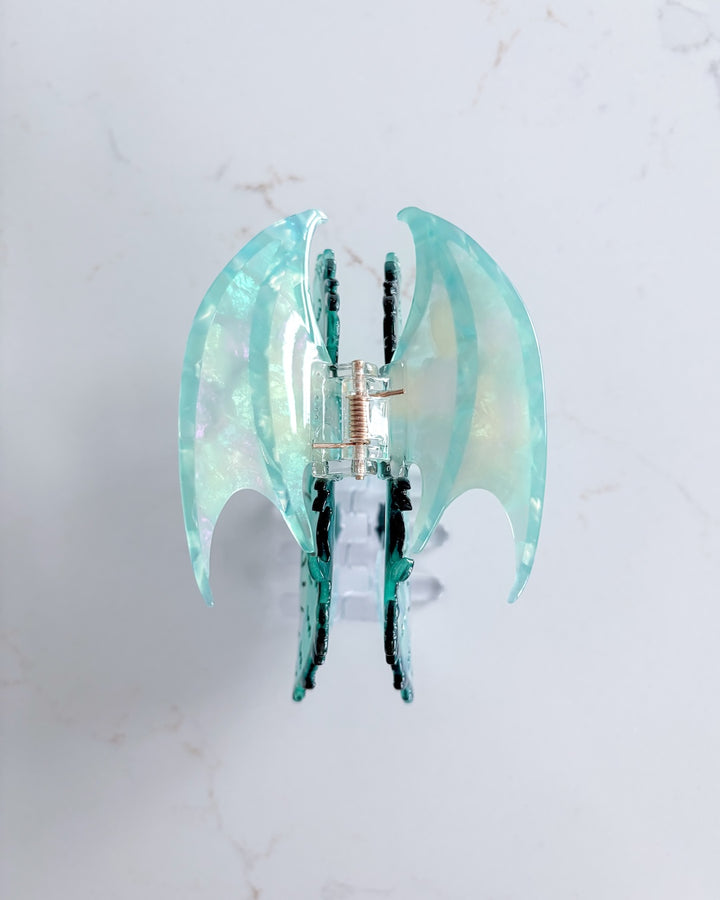 Dragon Hair Claw Clip - Small Seafoam
