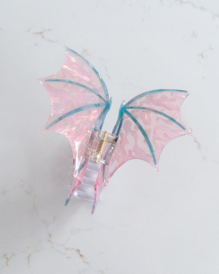 Dragon Wings Hair Claw Clip - Cotton Candy